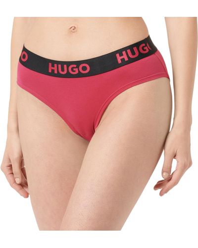 HUGO BOSS Brief Sporty Logo Medium Pink663 - Rot