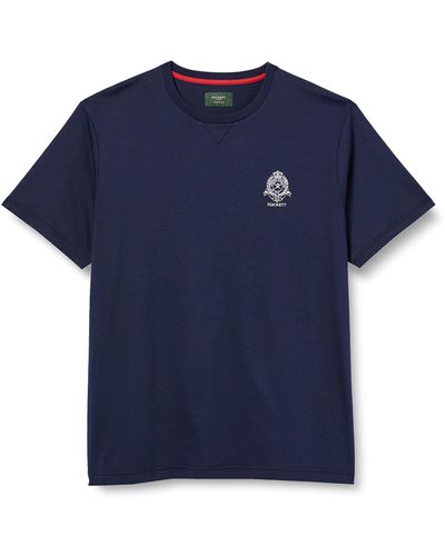 Hackett Heritage-Logo T-Shirt - Blau