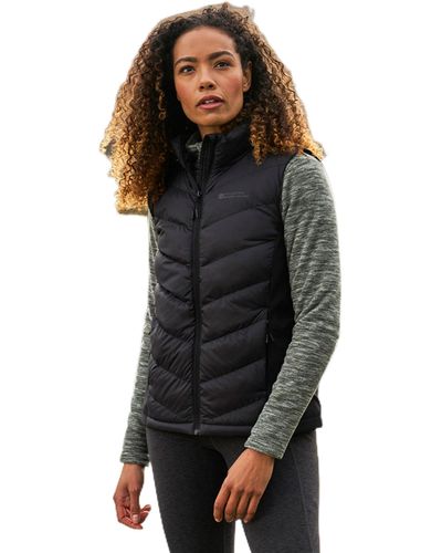 Mountain Warehouse Lightweight Water-resistant Isotherm Sleeveless Jacket With Pockets - Black