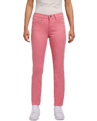 Lee Jeans Marion Straight Pants - Pink