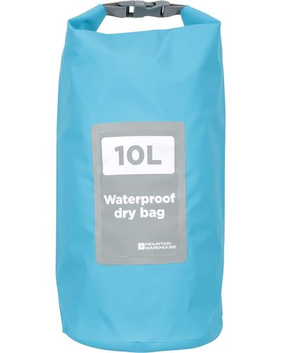 Mountain Warehouse 10l - Lightweight Dry Bag Backpack With Roll-top Closure - For - Blue