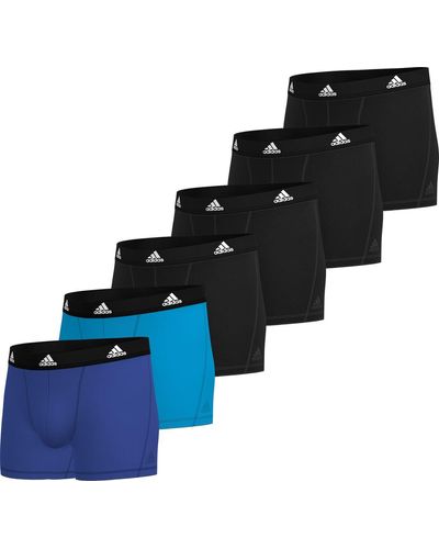 adidas Active Flex Cotton Trunk 6pk Ondergoed Boxershorts - Blauw