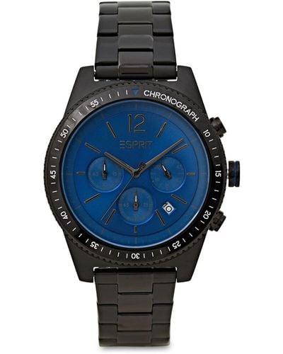 Esprit Chronograph Japanese Quartz Movement Watch Es1g307m0075 - Blue