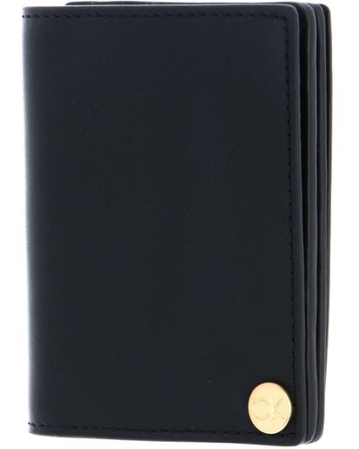 Calvin Klein Ck Icon Covered Cardcase Ck Black - Blauw
