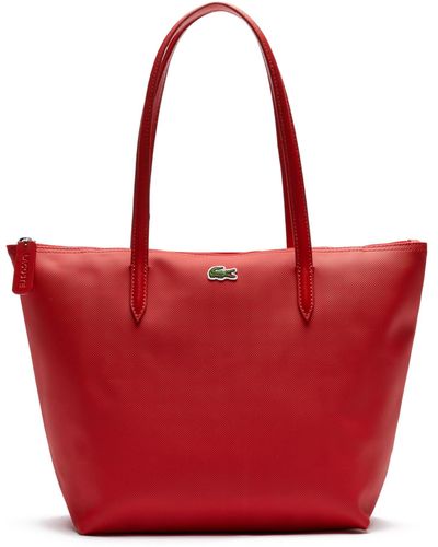 Lacoste Small Tote Bag L.12.12 Concept High Risk Red