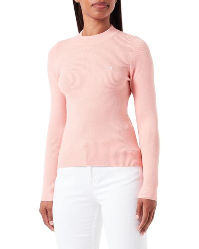 Levi's Crew Rib Sweater Sweatshirt Vrouwen - Roze