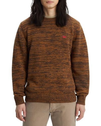 Levi's Original Housemark Sweater Sweatshirt - Braun