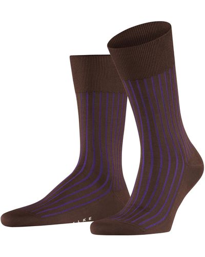 FALKE Shadow M So Cotton Patterned 1 Pair Socks - Purple