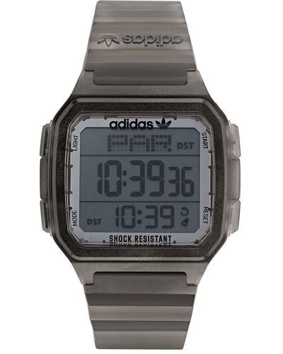 adidas Translucent Grey Resin Strap Digital Watch