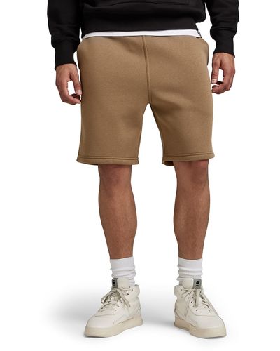 G-Star RAW Premium Core Regular Fit Sweat Shorts Man - Natural