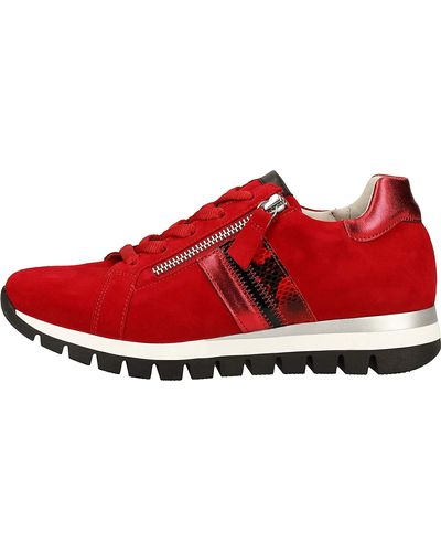 Gabor Comfort Basic Sneaker in Übergrößen Rot 46.355.48 große schuhe