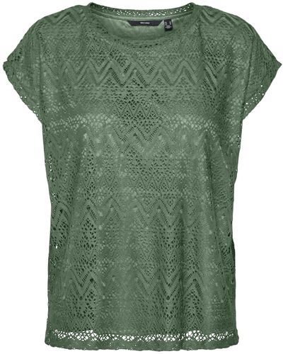 Vero Moda Female T-shirt Vmmaya Top - Green