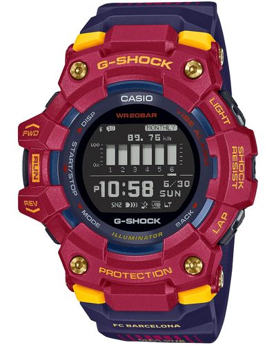 G-Shock Orologio Digitale al Quarzo Uomo con Cinturino in Plastica GBD-100BAR-4ER - Rosa