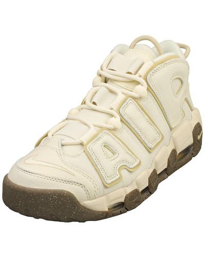 Nike Air More Uptempo 96 Mens Fashion Trainers In Coconut Milk - 9 Uk - Natural
