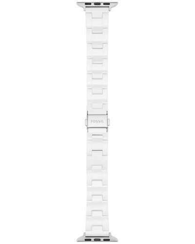 Fossil , Cinturino da donna 38/40 mm compatibile con Apple Watch, Bianco