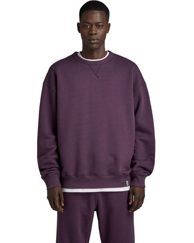G-Star RAW Essential Loose Sweater - Purple