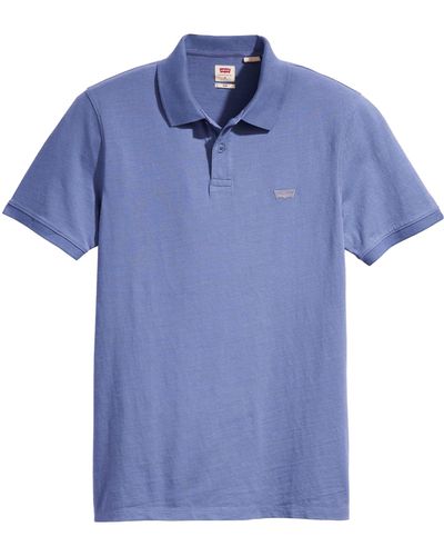Levi's Slim Housemark Polo Shirt - Blue