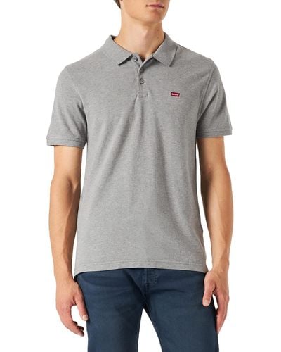 Levi's Housemark Polo Camiseta Hombre Medium Grey Heather - Gris