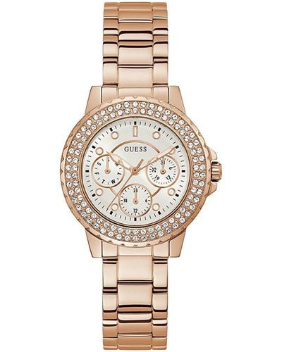 Guess Tone Stainless Steel Case & - Metallic