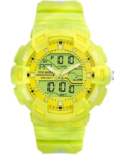 Steve Madden Sport Watch Sm/4001lime - Yellow