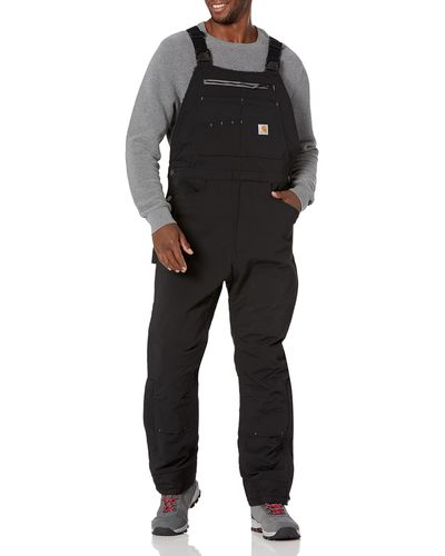 Carhartt Menssuper Dux Relaxed Fit Insulated Bib Overall - Black