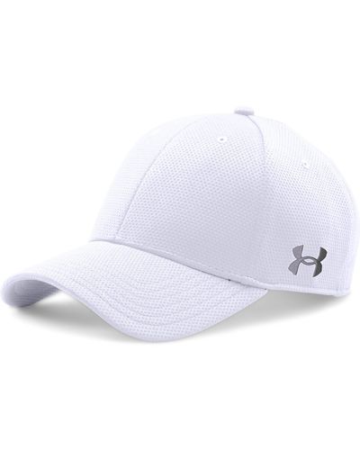 Under Armour Ua Curved Brim Stretch Fit Cap X-large/xx-large White