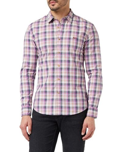 Levi's Long-sleeve Battery Housemark Slim Shirt Nen - Rood