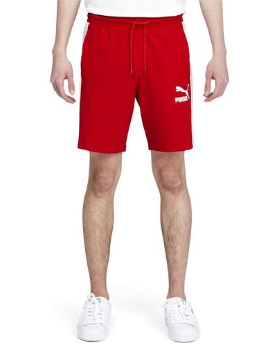 PUMA Iconic T7 8" Jersey Shorts High Risk Red Sm 8