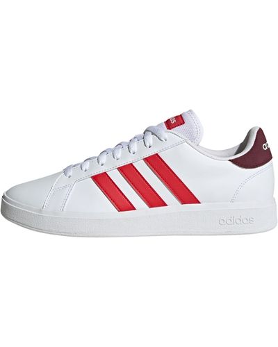 adidas Grand Court Td Lifestyle Court Casual Trainers - Red