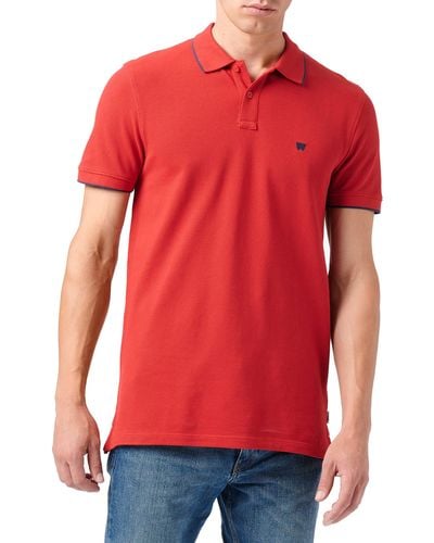 Wrangler Polo Shirt - Rot