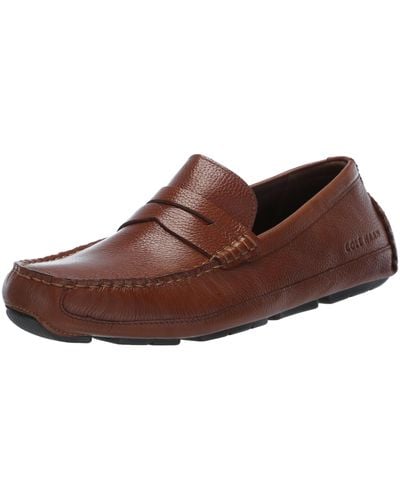 Cole Haan Wyatt Penny Driver Driving Style Loafer - Brown