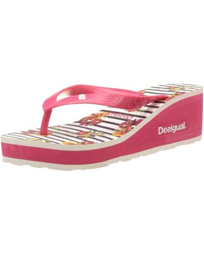 Desigual Lola Flores And Rayas Sandalen - Zwart