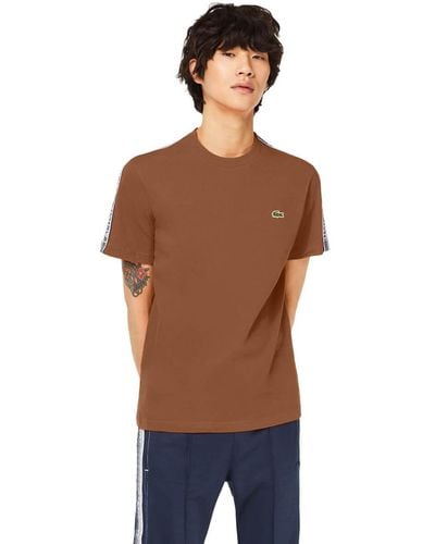 Lacoste Th5071 Short Sleeve T-shirt Man - Brown