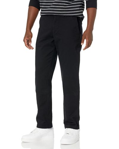 Amazon Essentials – Pantalon en élasthanne pour homme coupe ajustée Kaki - Noir