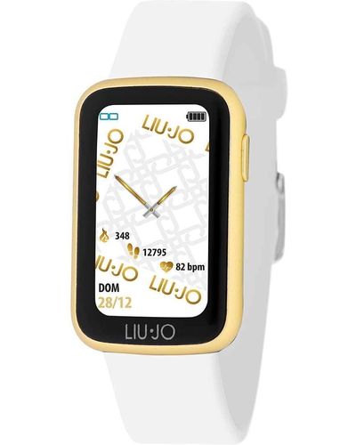 Liu Jo Jeans Digital Smartwatch Uhr mit Silikon Armband SWLJ037 - Schwarz