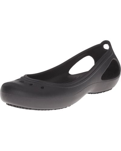 Crocs™ , Ballerinas, Schwarz - Black (Schwarz/Schwarz) - Größe: 33/34 EU