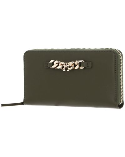 Tommy Hilfiger Th Luxe Za Wallet L Putting Green - Black