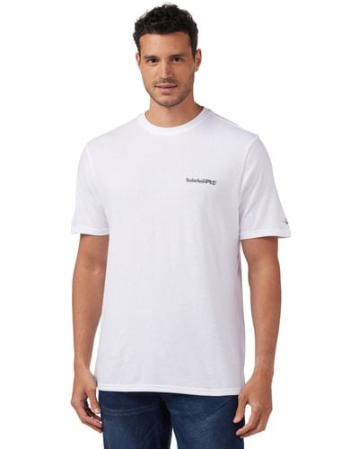 Timberland T- Shirt à ches Courtes Base Plate LW « Corner Office - Blanc