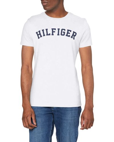 Tommy Hilfiger T-shirt Voor Met Logo - Wit