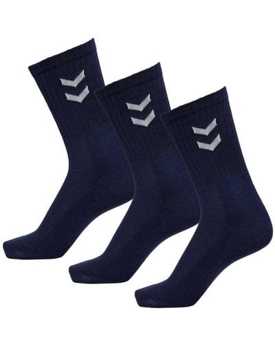 Hummel 3-Pack Basic Socken Marineblau Größe 10