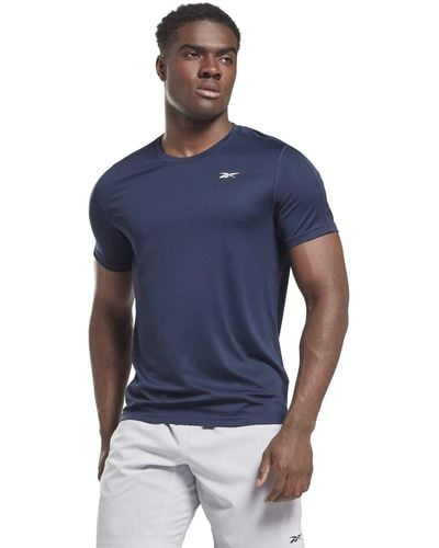 Reebok Workout Ready Short Sleeve Tech T-Shirt - Blu
