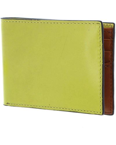 Fossil Benedict Bifold Wallet Chartreuse - Green