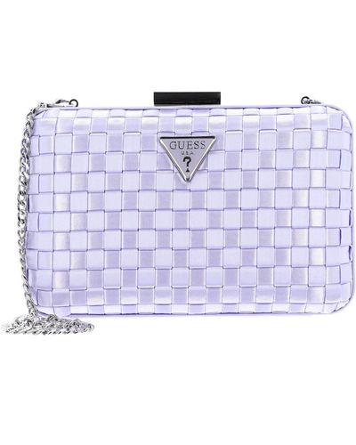 Guess Twiller Minaudiere Bag Lavender - Wit