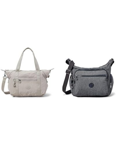 Kipling Tote Bag Grey Grey One Size + Shoulder Bag Blue