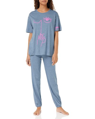 Triumph Pyjamaset - Blauw