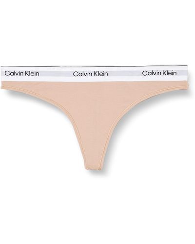 Calvin Klein Thongs - Natural