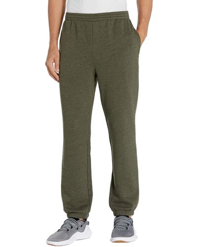 Amazon Essentials Pantalón de Forro Polar con Parte Inferior Cerrada. Athletic-Sweatpants - Verde