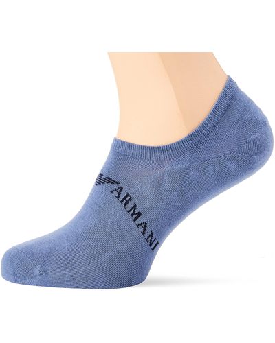 Emporio Armani Gifting 2-Pack Footie Socks - Blau