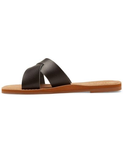 Roxy Slide Sandals For - Slide Sandals - - 39 - Brown