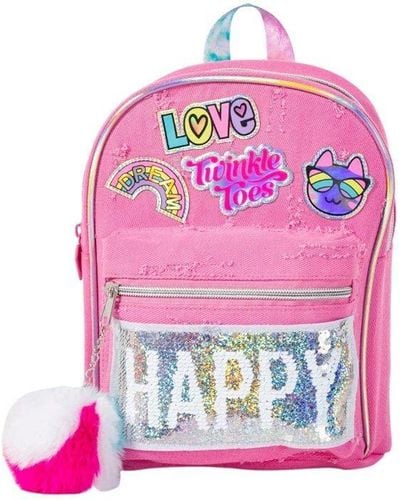Skechers And Mini Reverse Twinkle Toes Backpack - Pink